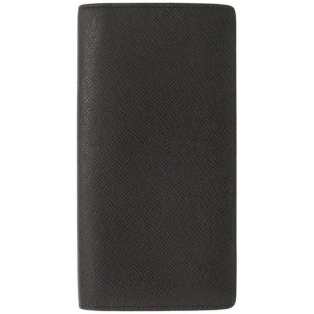 Louis Vuitton Portefeuille Brazza Taiga Black Long Wallet LV